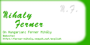 mihaly ferner business card